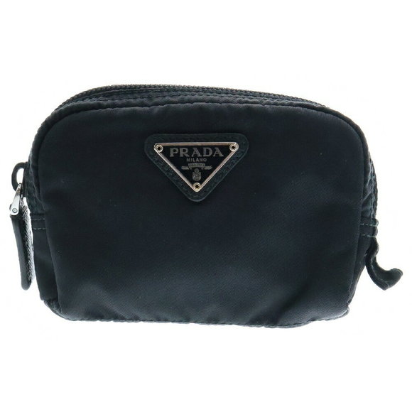 Prada Re nylon Pouch Black Nylon Cosmetic Triangle - Picture 1 of 6